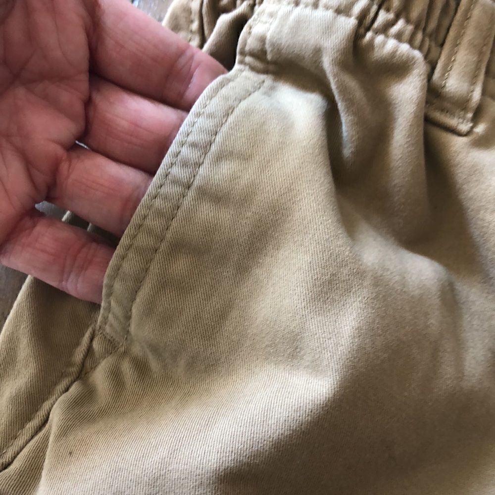 Lands End Unisex Khaki Cargo Pants. 6 Pockets. All Cotton. - Picture 10 of 11